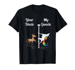 Dein Onkel Mein Onkel Du Ich Tanz Einhorn Regenbogen Unicorn T-Shirt von BCC Magische Einhorn Shirts & Einhörner Geschenke