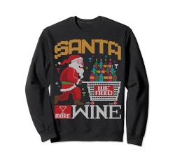 Dear Santa Claus We Need More Wine Ugly Christmas Sweater Sweatshirt von BCC Santa's Christmas Shirts & Weihnachtsgeschenke