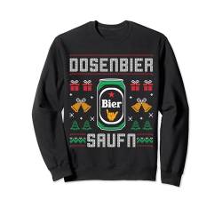 Dosenbier Saufn Bier Saufen Ugly Christmas Sweater Geschenk Sweatshirt von BCC Santa's Christmas Shirts & Weihnachtsgeschenke