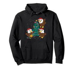 Eagle Adler Familie Dekoriert Weihnachtsbaum Weihnachten Pullover Hoodie von BCC Santa's Christmas Shirts & Weihnachtsgeschenke