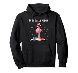 Fa La La Mingo Flamingo Weihnachtsbaum Lichter Deko X-Mas Pullover Hoodie von BCC Santa's Christmas Shirts & Weihnachtsgeschenke