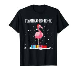 Flamingo Ho Ho Ho Pink Santa Claus Ugly Christmas Sweater T-Shirt von BCC Santa's Christmas Shirts & Weihnachtsgeschenke