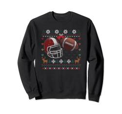 Football Ugly Christmas Sweater Ball Sports Player Sweatshirt von BCC Santa's Christmas Shirts & Weihnachtsgeschenke