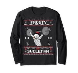 Frosty the Swoleman Ugly Christmas Sweater Schneemann Gym Langarmshirt von BCC Santa's Christmas Shirts & Weihnachtsgeschenke