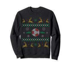 Fussball Ugly Christmas Sweater Fußball Spieler Fan Trainer Sweatshirt von BCC Santa's Christmas Shirts & Weihnachtsgeschenke