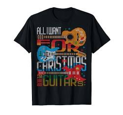 Heavy Metal X-Mas Rock Guitar Player Ugly Christmas Sweater T-Shirt von BCC Santa's Christmas Shirts & Weihnachtsgeschenke