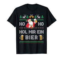 Ho Ho Ho Hol mir ein Bier Saufen Fun Ugly Christmas Sweater T-Shirt von BCC Santa's Christmas Shirts & Weihnachtsgeschenke