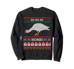 Ho Ho Ho Honk Ugly Christmas Sweater Honking Goose Meme Gans Sweatshirt von BCC Santa's Christmas Shirts & Weihnachtsgeschenke