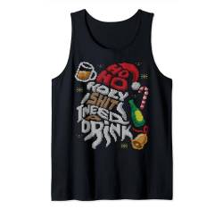 Ho Ho Holy Shit I Need A Drink Beer Ugly Christmas Sweater Tank Top von BCC Santa's Christmas Shirts & Weihnachtsgeschenke