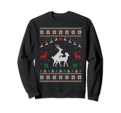 Humping Reindeer Couple Ugly Christmas Sweater Rentier Paar Sweatshirt von BCC Santa's Christmas Shirts & Weihnachtsgeschenke