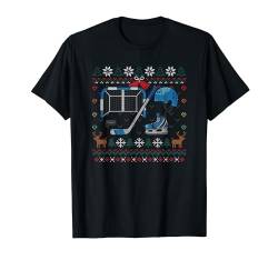 Ice Hockey Ugly Christmas Sweater Eishockey Weihnachten T-Shirt von BCC Santa's Christmas Shirts & Weihnachtsgeschenke