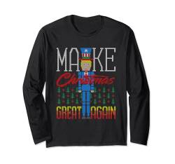 Make Christmas Great Again Trump USA Ugly Christmas Sweater Langarmshirt von BCC Santa's Christmas Shirts & Weihnachtsgeschenke