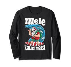 Mele Kalikimaka Miss Santa Claus Hawaii Christmas Surfer Langarmshirt von BCC Santa's Christmas Shirts & Weihnachtsgeschenke