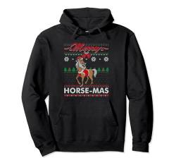 Merry Horse-Mas Horses Reiter Pferd Ugly Christmas Sweater Pullover Hoodie von BCC Santa's Christmas Shirts & Weihnachtsgeschenke