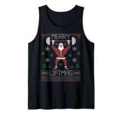 Merry Liftmas Ugly Christmas Sweater Santa Claus Gym Workout Tank Top von BCC Santa's Christmas Shirts & Weihnachtsgeschenke