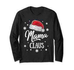 Mrs. Mama Santa Claus Weihnachten Weihnachtsmann-Mütze Mutti Langarmshirt von BCC Santa's Christmas Shirts & Weihnachtsgeschenke