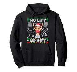 No Lift No Gift Ugly Christmas Sweater Gym Miss Santa Claus Pullover Hoodie von BCC Santa's Christmas Shirts & Weihnachtsgeschenke