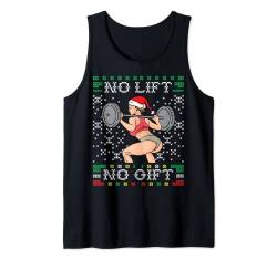 No Lift No Gift Ugly Christmas Sweater Miss Santa Gym Booty Tank Top von BCC Santa's Christmas Shirts & Weihnachtsgeschenke