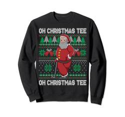 Oh Christmas Tee Weihnachtsmann Golf Golfer Ugly Sweater Sweatshirt von BCC Santa's Christmas Shirts & Weihnachtsgeschenke