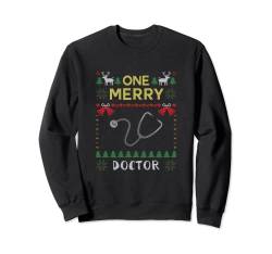 One Merry Doctor Arzt Doktor Medizin Ugly Christmas Sweater Sweatshirt von BCC Santa's Christmas Shirts & Weihnachtsgeschenke