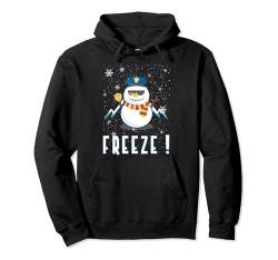 Police Cop Schneemann Freeze Polizist Polizei Weihnachten Pullover Hoodie von BCC Santa's Christmas Shirts & Weihnachtsgeschenke