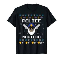 Police Navidad Ugly Christmas Sweater Polizei Weihnachten T-Shirt von BCC Santa's Christmas Shirts & Weihnachtsgeschenke