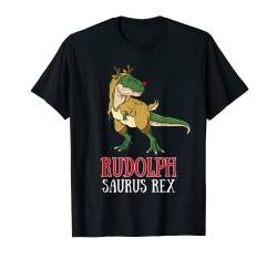 Rudolph-Saurus Rentier T-Rex Dinosaurier Weihnachten Dino T-Shirt von BCC Santa's Christmas Shirts & Weihnachtsgeschenke