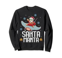 Santa Manta Claus Fisch Ugly Christmas Sweater Weihnachten Sweatshirt von BCC Santa's Christmas Shirts & Weihnachtsgeschenke