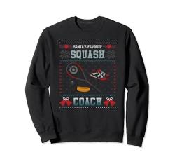 Santas Favorite Squash Coach Ugly Christmas Sweater Sweatshirt von BCC Santa's Christmas Shirts & Weihnachtsgeschenke