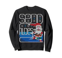 Send Nudes Santa Claus Schlittschuh Ugly Christmas Sweater Sweatshirt von BCC Santa's Christmas Shirts & Weihnachtsgeschenke