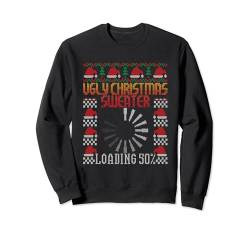 Ugly Christmas Sweater Loading Xmas Gaming Nerd Gamer Game Sweatshirt von BCC Santa's Christmas Shirts & Weihnachtsgeschenke