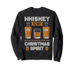 Whiskey Is My Christmas Spirit Scotch Ugly Christmas Sweater Sweatshirt von BCC Santa's Christmas Shirts & Weihnachtsgeschenke