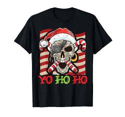 Yo Ho Ho Pirat Totenkof und Knochen Santa Claus Weihnachten T-Shirt von BCC Santa's Christmas Shirts & Weihnachtsgeschenke