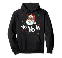 Yo Yo Yo Santa Claus Afro American Africa Black Hip Hop Rap Pullover Hoodie von BCC Santa's Christmas Shirts & Weihnachtsgeschenke