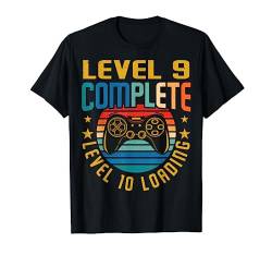 Level 9 Complete Level 10 Loading 9.Geburtstag Video Gamer T-Shirt von BCC Video Gamer Geburtstag Party Zocker Geschenke