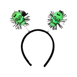 BCIOUS Halloween-Hut-Schädel, Fledermaus-Spekter, Haarreifen mit Kürbis-Stirnbändern, niedlicher Kopfschmuck für Halloween-Party-Dekoration, Kürbis-Stirnbänder von BCIOUS