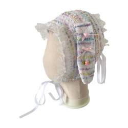 Spitzenbesatz Kopftuch Hut Für Frauen Japanischer Haarschal Hut Bandanas Stirnbänder Weibliches Haarteil Elegante Haardekore Spitzen Haarband von BCIOUS