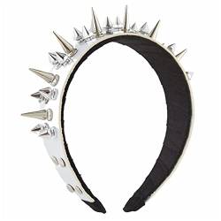 Stachel-Stirnband, Gothic-Stil, Leder-Stirnband, Steampunk-Rock-Stirnband für Herren, Punk-Stirnband, Nieten-Stirnband von BCIOUS