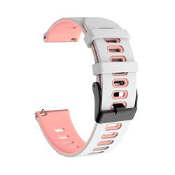 BCMCBV 20 x 22 mm Smartwatch-Armband für Garmin Venu SQ/Venu2 Plus Armbänder Vivoactive 3 4/Forerunner 245 Uhrenarmband aus Silikon, 20mm Universal, Achat von BCMCBV