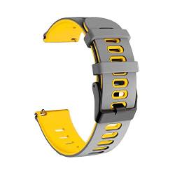 BCMCBV 20 x 22 mm Smartwatch-Armband für Garmin Venu SQ/Venu2 Plus Armbänder Vivoactive 3 4/Forerunner 245 Uhrenarmband aus Silikon, 22mm Universal, Achat von BCMCBV