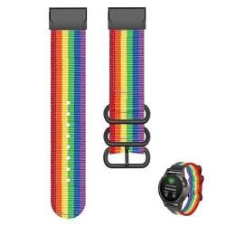 BCMCBV Nylon-Uhrenarmband für Garmin Fenix 7X 6X Pro 7 7S 6 6S 5X 5 5S Plus VERTIX Epix Gen 2, schnell trocknendes Armband mit Klettverschluss, 26, 20, 22 mm, For Approach S60 S62, Achat von BCMCBV