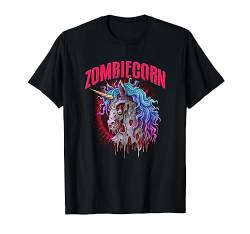 Zombiecorn Zombie-Einhorn Gruseliges Halloween Gothic Gothic Punk T-Shirt von BDAZ