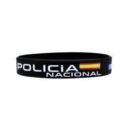 BDM Nationales Polizei-Armband CNP, spanische Polizeikommissarin, Wappen und spanische Flagge, Band für Damen und Herren. von BDM