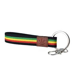 Rasta-Schlüsselanhänger, Bob Marley Hippie-Schlüsselanhänger mit jamaikanischer Flagge, origineller Surf-Schlüsselanhänger für originelle Geschenke. von BDM