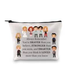 BDPWSS Twilight Gifts Vampir-Film-inspiriertes Geschenk mit Reißverschluss "Always Remember You Are Braver Than You Believe", Remember Vampi-Tasche, modisch von BDPWSS