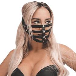 BDSMYEE BDSM Maske,Bondage Maske,latex Maske SM Frau,SM Maske,Latexmaske,fetish Maske,Kopfmaske,Ledermaske,Sex Maske,BDSMs Spielzeug extrem Sklavin,SM Spielzeug Paar Sex (A) von BDSMYEE