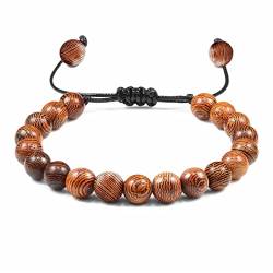 1 x Gebetsarmband, Naturholzperlen, Rosenkranz, Meditation, Buddha-Armbänder, Armreifen, Yoga-Schmuck-Stil 2 von BDSTT