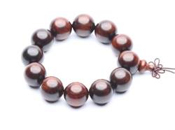 1 x Rosenholz-Armband, große Perlen, Vintage-Holzarmband, handgefertigt, Stretch-Armbänder für Herren, Buddha-Armreifen, Schmuck, 20 mm Perlen von BDSTT