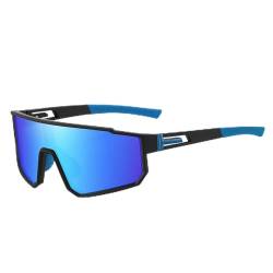 BDWMZKX Sonnenbrille herren Sportgläser, Sonnenbrille, Modische Polarisierte Farbenfrohe Radspiegel, Einteilige Sonnenbrille Für Männer, Sonnenbrille Im Freien Im Freien-2 von BDWMZKX