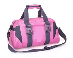 BDXMKS Gym Bag Yoga Fitness Tasche wasserdichte Nylon Training Schulter Crossbody Sporttasche for Frauen Fitness Reise Duffel Kleidung Gym Bags (Color : Pink) von BDXMKS
